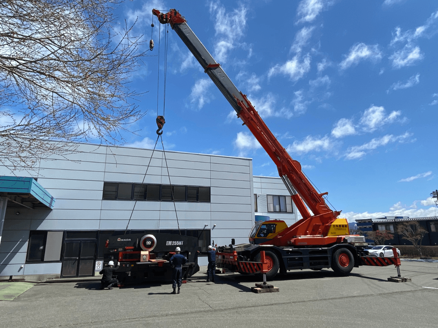 展示場の中古フォークリフト